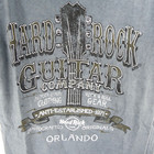 New Hard Rock Cafe Men s Blue Small Guitar Company Orlando Shirt Distressed 