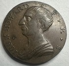 1792 Uk Great Britain Birmingham 1 Farthing Conder Token  John Howard Au   Nice 