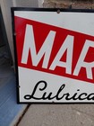 C 1946 Original Vintage Texaco Marfax Lubrication Sign Metal Gas Oil Texas Coke