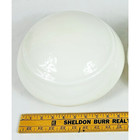 Vintage White Milk Glass Art Deco Schoolhouse Kitchen Lamp Shade Globe 4  Fitter