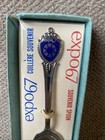 Montreal Canada Souvenir Spoon Expo 67 Cuill  re Souvenir W  Box Rare Vintage