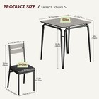 3 Piece Dining Table Set For 2  modern Kitchen Table And 2 Chairs Dinette Set