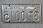 1979-1987 Washington State Patrol License Plate     Ex Wa Low Number