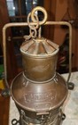 Antique 22  Anchor Brass Copper Ship Oil   Electric Lantern Navy Maritime Rare