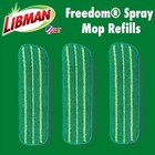 Libman Freedom Spray Mop Refills  Three Refills Green 3 Pack 