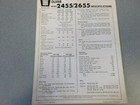 Rare Oliver 2455   2655 4-wheel Drive Articulated Tractor Sales Sheet 1970
