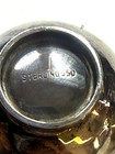 Vintage Tiny Japanese 950 Sterling Salt Cellars Set Of 2 Rare