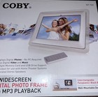 Digital Photo Pic Frame Coby 7-inch Widescreen With Mp3 Player   2 Frames Dp-769