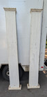 Pair Antique Architectural Salvage Steel   Cast Iron Wall Doric Columns