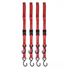 4 Pack Cam Buckle Tie-down Straps With S Hook 1 In  X 10 Ft Heavy Duty Strap