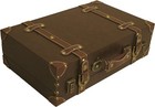 Vintage Suitcase Trunk Train Case Leather Suitcases Retro Antique Luggage Decor