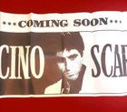 1983  scarface  Al Pacino Rare Original 6ft Movie Theater Banner Display Poster 