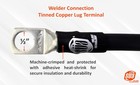 S  a 300 Amp Welding Ground Clamp Lead Assembly Terminal Lug Connector  1 Awg 25