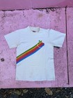 Rare Vintage 80s Apple Computer Rainbow Logo T-shirt Tech Size Small