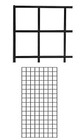 Wire Grid Panel 2  X 4  Black Display Craft Wire Grid Storage Retail