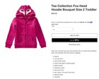  55 Euc Tea Collection Fox Zip Hoodie 5 Years Sweater Cardigan Top Girls Pink