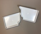 Gutter End Cap 6  Left   Right  pair  K-style  6k Gutter  - 23 Color Choices