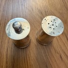 Black Starr Gorham Vintage  Sterling Salt   Pepper Shakers Mcm Danish Nice 