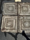 Lot 4  1  bonus antique Tin Ceiling Tiles 23 5    Embossed Architectural Salvage R