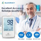 Glucoracy Blood Glucose Monitor Kit  100 Blood Sugar Test Strips  No Coding