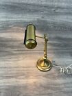 Vintage Solid Brass Piano Lamp Adjustable Bankers Desk Lamp