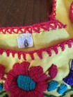 Bright Colorful Yellow Hand-embroidered Mexican Puebla Shirt dress Girls 6