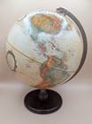 Vintage Replogle 12 Inch World Classic Desktop Globe Wood Base 2003-2006 Map