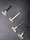 Vintage Safety Razors Lot Of 4 Metal Handles Collectible Shaving