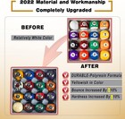 Premium Billiard Balls Pool Table Accessories 2-1 4  2-1 4   Marble Black 