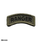  ranger  Rocker Tab Patch   Subdued   Od   Black   Us Army   Nos   New