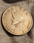 1931 Panama Balboa  morgan Size  90  Silver   Antique Toning   Beautiful 