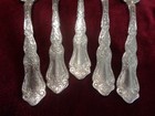 Silverplate Flatware Lot Of 5 Design Bowl Fruit Spoons Rogers Alhambra 1907