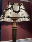 Antique Carved Gilt Wood French Louis Xvi Style - Tall Electric Floor Lamp 5 5 