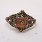 Antique Art Nouveau Baby Ring Gold Filled Synthetic Center Stone 1900 Size 2 25