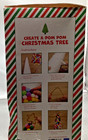 Brand New Kids Holiday Craft Kit Create A Pom Pom Christmas Tree Complete 8  C26
