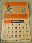 1955 Rexall Drugs Wall Calendar   Weather Chart In Euc 