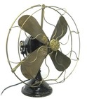 Rare Antique 16  General Electric Sidewinder Brass Electric Fan - Runs Well