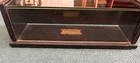 Antique Wood   Glass Counter Display Sealpackerchief For Handkerchiefs