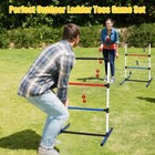 Ladder Ball Toss Game Set Indoor Outdoor W 6 Bola Score Tracker Bag