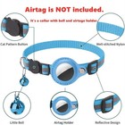 Cat Collar With Bell Reflective Breakaway With Airtag Holder Adjustable Tracker