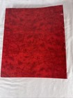 Vintage Manila Page Red Scrapbook 11-3 4    X 14    Expandable W  53 Unused Pages