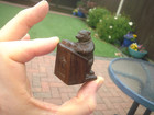 Carved Wood Netsuke Of A Bear At Church Collectable Wood Carving Figure