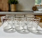 Libbey Clear Ripple Double Old Fashioned Glasses Set Of 6 