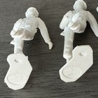 Vintage Louis Marx 1963 Wwii German Infantry Toy Soldiers Lot Of 4 Army Men 60s
