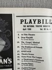 Chess Nyc Opening Night Broadway Playbill Rare 1988 Judy Kuhn