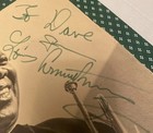 Louis Armstrong Signed Autographed 12 X 9 Cardboard Very Nice Huge Signature