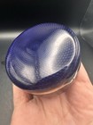 Antique Round Silver Enamel Guilloch   Cobalt Blue French Box 90g