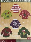 Herrschners Felt Street Ugly Christmas Sweaters Felt Ornament Kit  1 Set Of 6