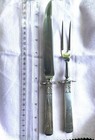 Sterling Carving Set  Lunt Regency  10 25     Knife fork  Stainless Blade tines