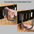 10pcs E Track Hooks J Hooks 2  And 4  Heavy Duty Steel X Track Hook For Hanging 